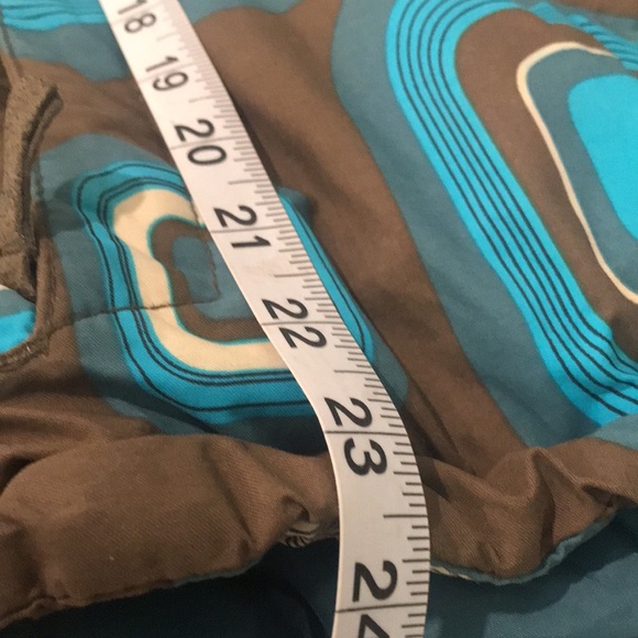 Roxy Jacket Womens XS Blue Brown Full Zip Hooded Coat Ski Snowboard Mod Hipster - Picture 10 of 10